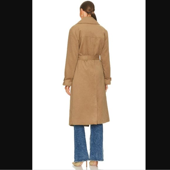 Mulholland Coat in Cinnamon Brown Lovers and Friends via Revolve - Picture 4 of 4